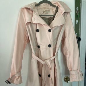 Womens Large Michael Kors hooded trench coat